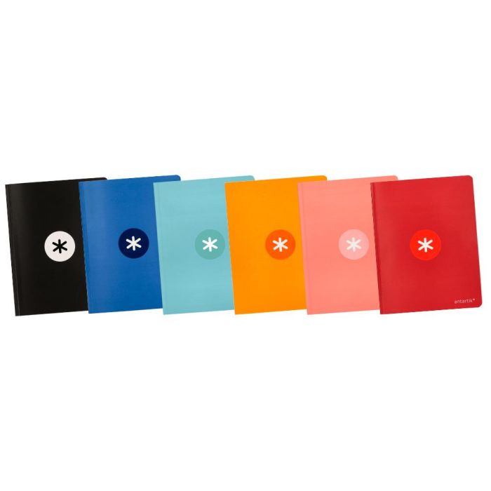 Libreta Antartik A5+ Plus Cosida 48 Hojas 90 gr-M2 Cuadro 5 mm Con Margen 6 Colores Surtidos 2 Libreta Antartik A5+ Plus Cosida 48 Hojas 90 gr-M2 Cuadro 5 mm Con Margen 6 Colores Surtidos 2