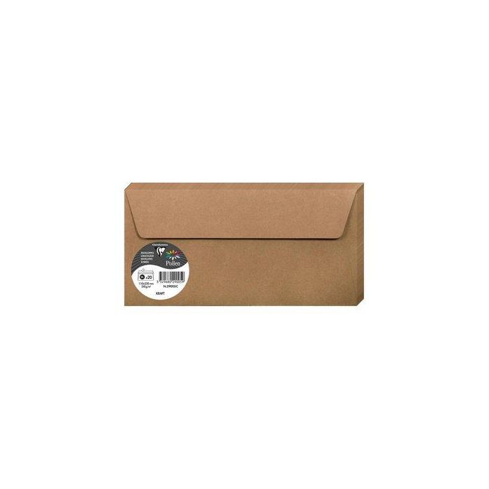 Sobre Clairefontaine Pollen 110X220 120G Kraft Paquete De 20