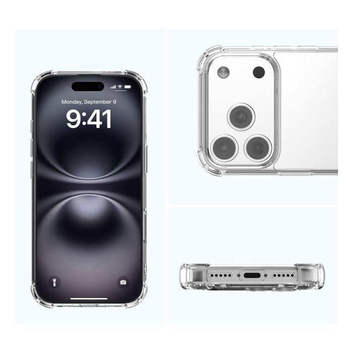 4smarts Funda Ibiza para Apple iPhone 17 Pro, Transparente, Compatible con MagSafe, Bumper Protector Resistente a Golpes hasta 1.2m 4smarts Funda Ibiza para Apple iPhone 17 Pro, Transparente, Compatible con MagSafe, Bumper Protector Resistente a Golpes hasta 1.2m