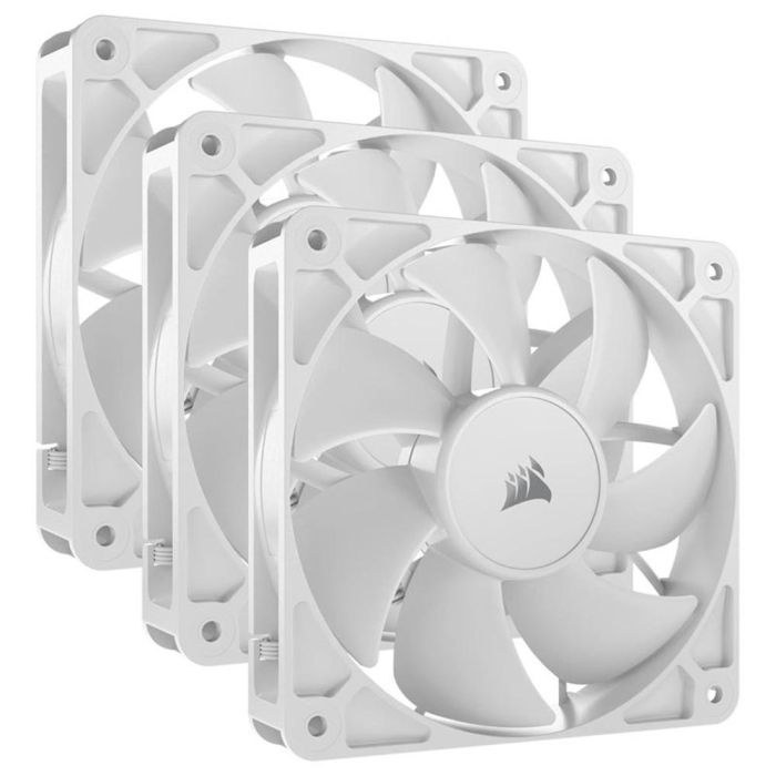 Corsair RS120 Ventilador para Caja de Ordenador, 12 cm, Blanco, Pack de 3 Unidades