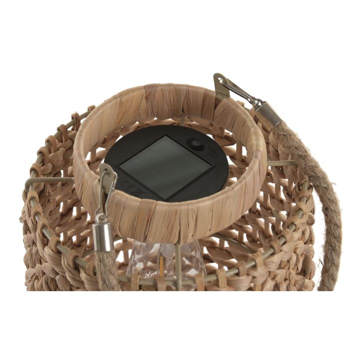 Lampara Solar Terraza Y Jardin DKD Home Decor Marron 23 x 36 x 23 cm Set de 3 (2 Unidades) 1