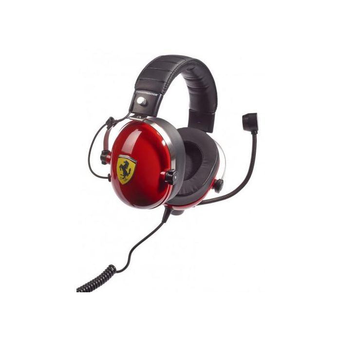 Thrustmaster T.Racing Auriculares Diadema para Juego, Alámbrico, Micrófono Boom Extraíble, Circumaural, 50 mm, Negro/Rojo/Acero inoxidable/Amarillo, Ref. 4060197 2 Thrustmaster T.Racing Auriculares Diadema para Juego, Alámbrico, Micrófono Boom Extraíble, Circumaural, 50 mm, Negro/Rojo/Acero inoxidable/Amarillo, Ref. 4060197 2