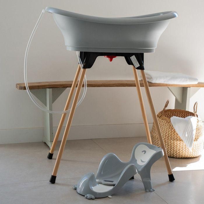 Thermobaby VASCO 5 en 1 - Set Completo de Baño para Bebé con Bañera, Soporte, Tumbona Babycoon y Termómetro - Charm Gris 1 Thermobaby VASCO 5 en 1 - Set Completo de Baño para Bebé con Bañera, Soporte, Tumbona Babycoon y Termómetro - Charm Gris 1