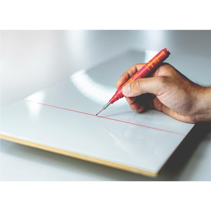 Marcador permanente de tinta para agujeros profundos rojo 1 Marcador permanente de tinta para agujeros profundos rojo 1