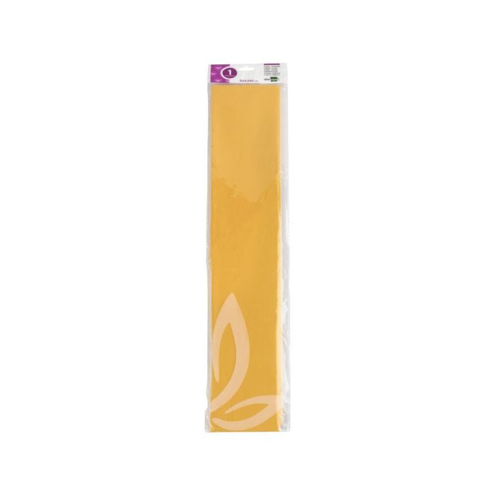 Papel Crespon Liderpapel 50 cm X 2.5M 34 gr-M2 Amarillo Oro 1