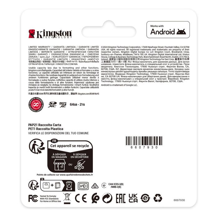 Kingston SDS3/256GB Tarjeta de Memoria Canvas Select Plus 256GB SD XC Clase 10 UHS-I 150MB/s 3 Kingston SDS3/256GB Tarjeta de Memoria Canvas Select Plus 256GB SD XC Clase 10 UHS-I 150MB/s 3