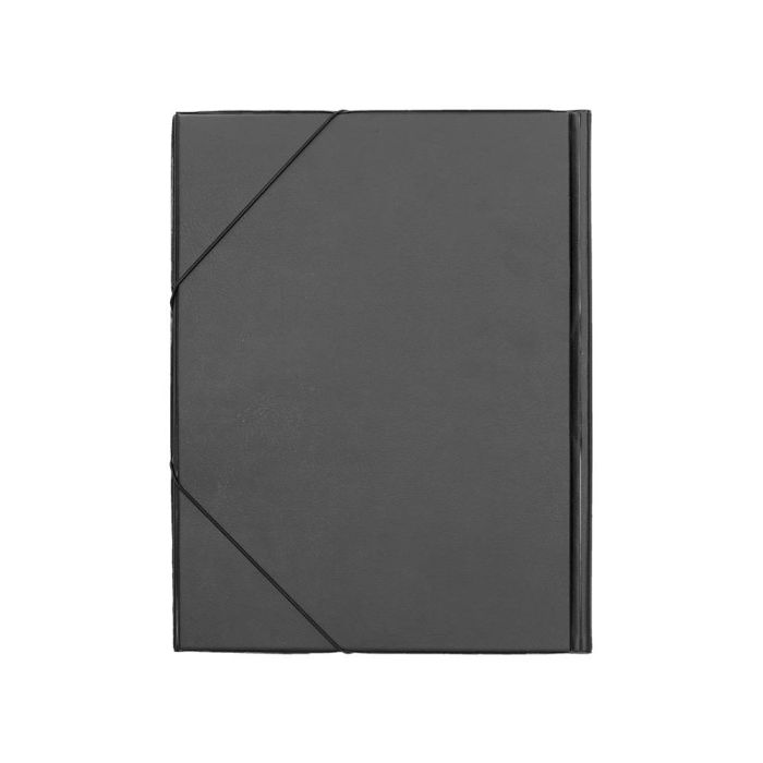 Carpeta Liderpapel Gomas Folio Solapas Plastico Negra 2