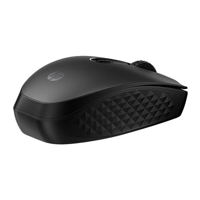 HP 695 Ratón Inalámbrico Bluetooth Recargable con Carga Qi, Portátil, Conecta 3 Dispositivos, 6 Botones Programables