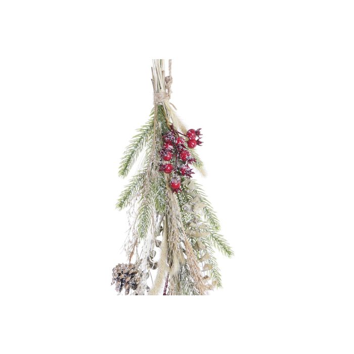 DKD Home Decor Ramo de Navidad Alpina Flor Seca Colgante Verde 96 cm Alto x 21 cm Ancho x 9 cm Largo (6 Unidades) 1