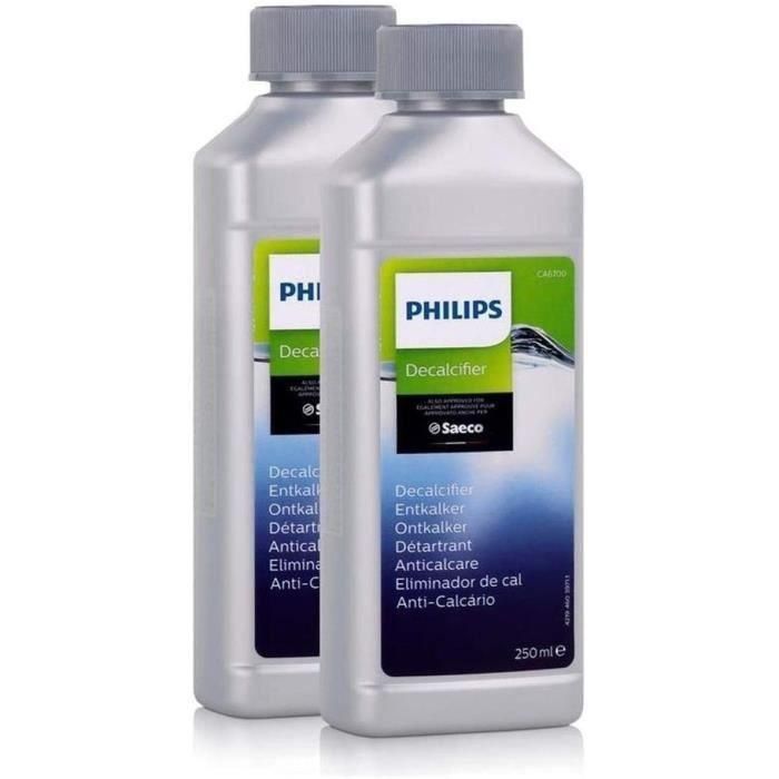 Philips CA6700/22 Descalcificador para Cafeteras Espresso, Juego de 2 Botellas de 250 ml