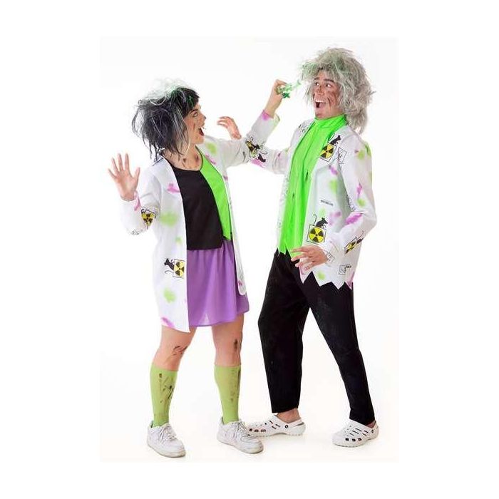 Creaciones Llopis Disfraz Adulto Científico Loco T-M/L L - Pantalón, Chaqueta y Chaleco 1