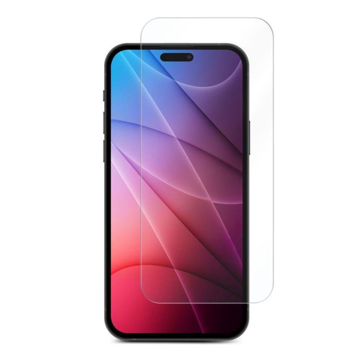 eSTUFF Protector de pantalla Titan Shield para iPhone 14 Pro, vidrio templado 9H, anti-rotura