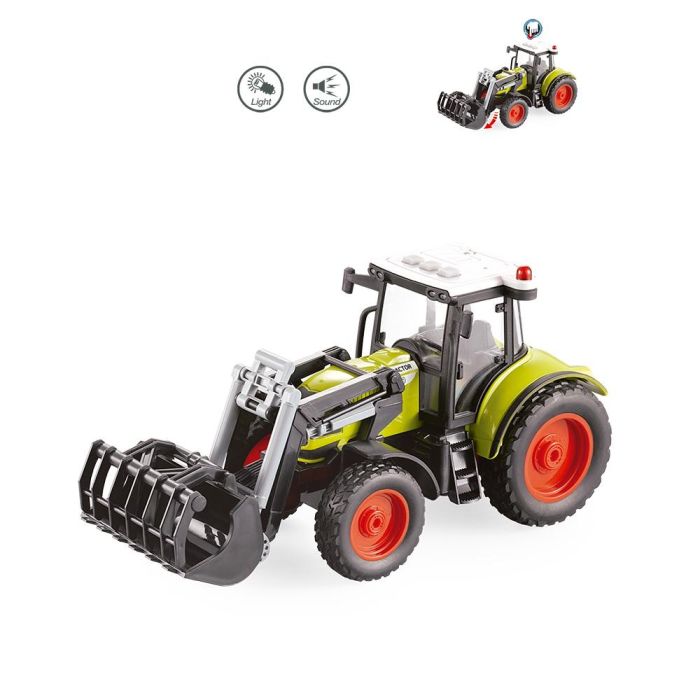 Tachan Tractor Héroes de Ciudad 1:16 con Luz y Sonido, impulsado por fricción para niños +3 años