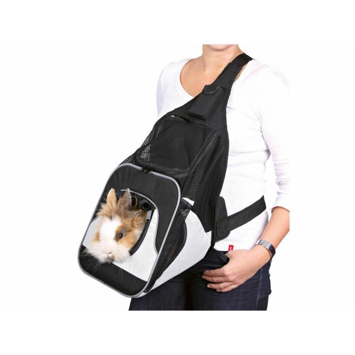 Mochila para Mascotas Trixie Savina Negro Gris Poliéster 30 × 33 × 26 CM 2