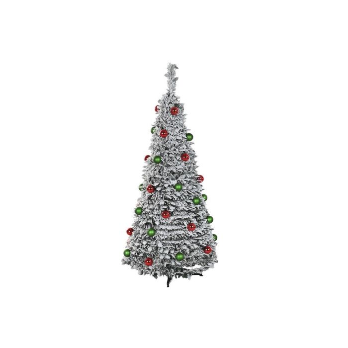 DKD Home Decor Árbol de Navidad Artificial LED IP44 Tradicional Verde 150x63.5 cm Plegable Desmontable 1