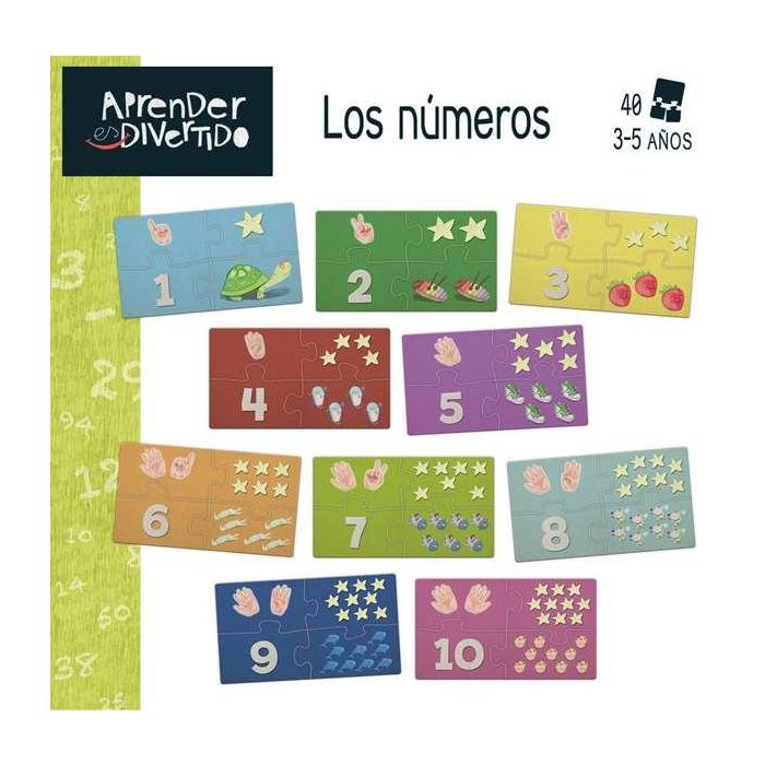 Juego aprender es divertido los números con 40 piezas encajables 6