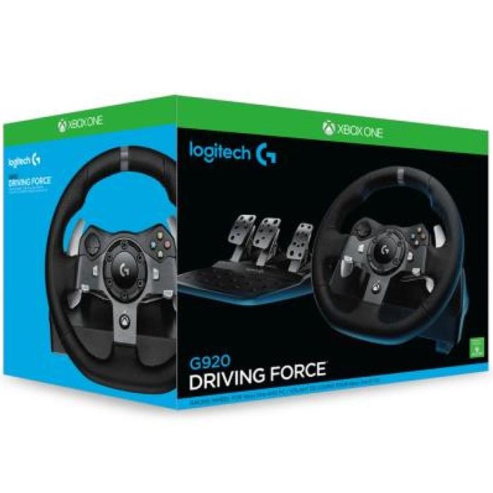 Logitech Volante G920 Driving Force, Force Feedback con Dos Motores, Pedales, Compatible con Xbox One y PC 1