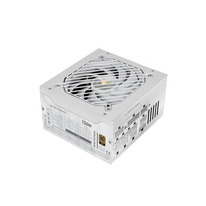 Mars Gaming MPB750PSI Fuente de Alimentación 750W 80 Plus Gold Full Modular ATX 3.1 PCIe 5.1 con Conector 12V-2x6, Ventilador 140mm Silencioso, 10 Años de Garantía 0 Mars Gaming MPB750PSI Fuente de Alimentación 750W 80 Plus Gold Full Modular ATX 3.1 PCIe 5.1 con Conector 12V-2x6, Ventilador 140mm Silencioso, 10 Años de Garantía 0