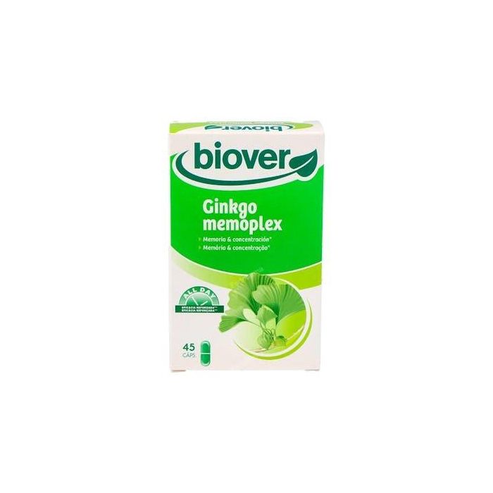 Ginkgo Memoplex Memoria y Concentración con Ginkgo y Vitaminas B y C, 45 cápsulas