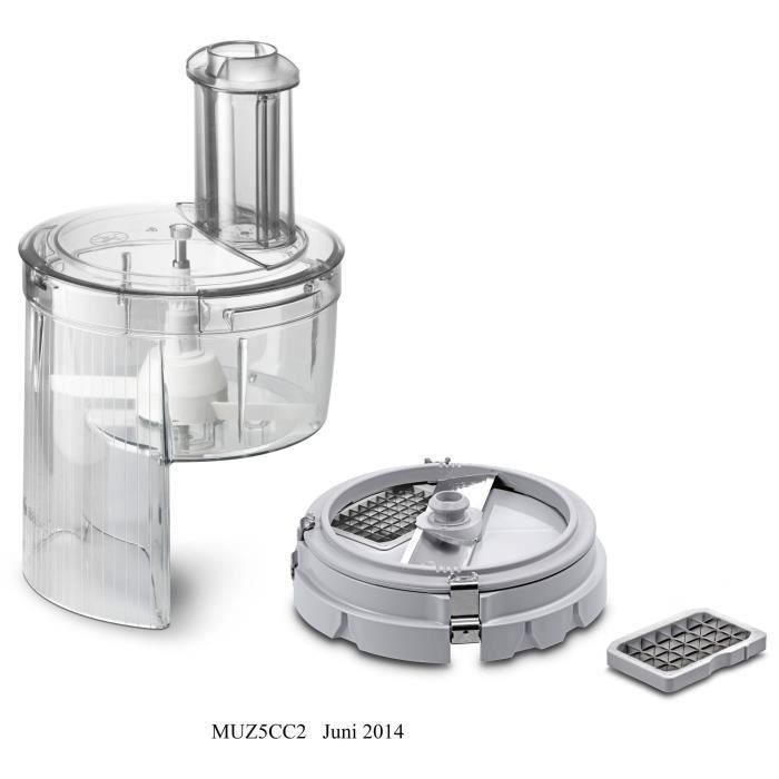 Cortador de dados para frutas, verduras, quesos y embutidos - BOSCH - MUZ5CC2 - Para Robot de cocina MUM5 Cortador de dados para frutas, verduras, quesos y embutidos - BOSCH - MUZ5CC2 - Para Robot de cocina MUM5