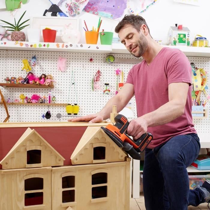 Black & Decker BDCDS18N-XJ Lijadora de ratón 18V, potente y compacta, ideal para lugares difíciles, con gestión de polvo mejorada 2 Black & Decker BDCDS18N-XJ Lijadora de ratón 18V, potente y compacta, ideal para lugares difíciles, con gestión de polvo mejorada 2