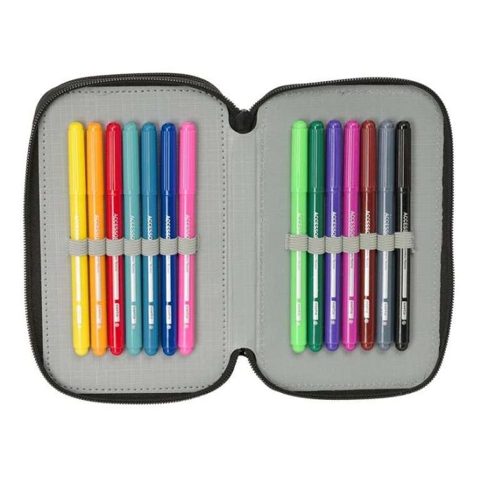 Plumier Triple Safta Urban style Azul Gris 12,5 x 19,5 x 5,5 cm 37 Piezas 4 Plumier Triple Safta Urban style Azul Gris 12,5 x 19,5 x 5,5 cm 37 Piezas 4