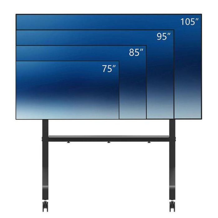 Neomounts FL50-575BL1 TV trolley 65-110" - fast installation - TÜV, Multimediacart/trolley, Black, Steel, 125 kg, 165.1 cm (65"), 2.79 m (110") 2 Neomounts FL50-575BL1 TV trolley 65-110" - fast installation - TÜV, Multimediacart/trolley, Black, Steel, 125 kg, 165.1 cm (65"), 2.79 m (110") 2
