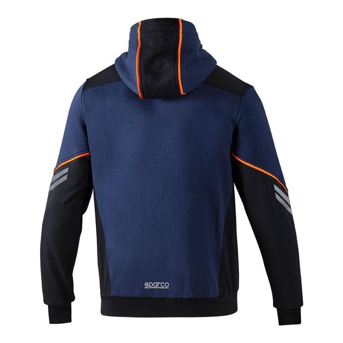 Sparco Sudadera Técnica NDIS Hooded Full Zip 02414BMAF2M Talla M con Capucha Cremallera Estanca y Reflectantes 1