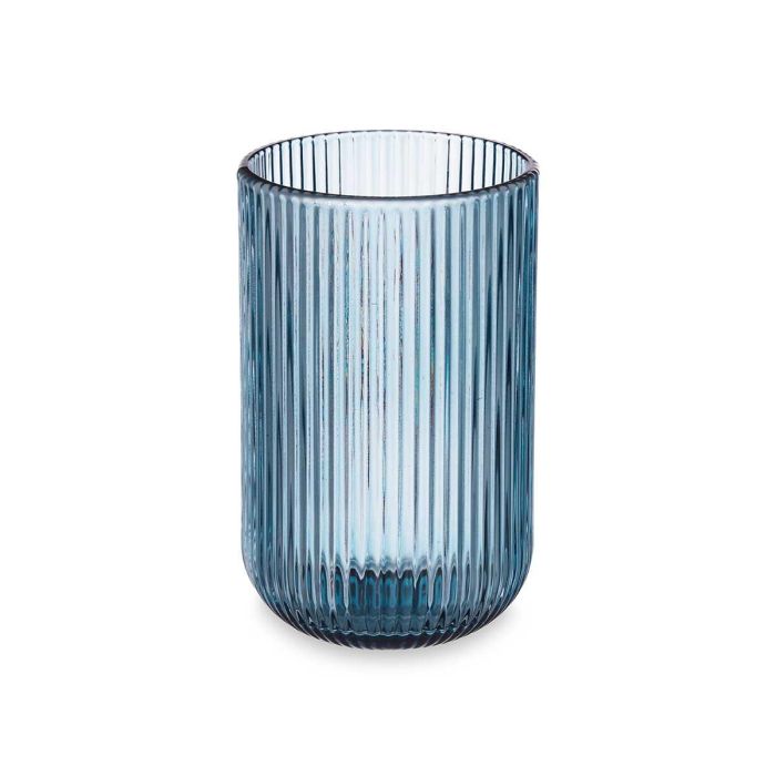 Vaso Alto Azul Oscuro Rayas 430Ml Vivalto 7X12CM (24 Unidades) 1 Vaso Alto Azul Oscuro Rayas 430Ml Vivalto 7X12CM (24 Unidades) 1