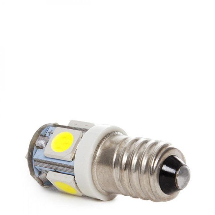Bombilla LED E10 1W 90Lm 6000ºK 12VDC LEDs 40.000H [CA-E10-5MD5050-CW] 2