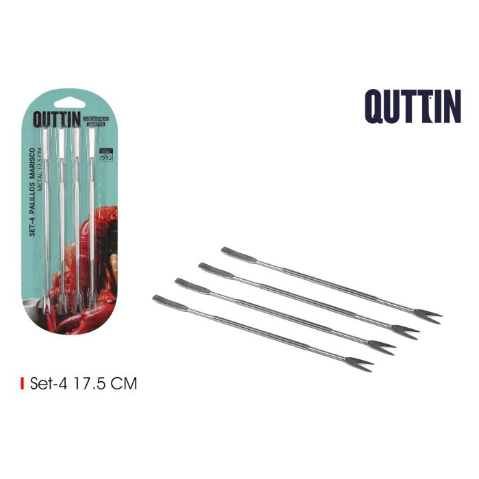 Set de 4 Palillos para Marisco de Metal - My Bar (24 Cajas) Set de 4 Palillos para Marisco de Metal - My Bar (24 Cajas)