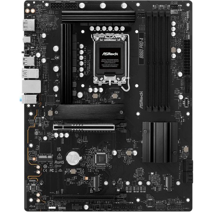 ASRock B860 Pro-A Placa Base ATX LGA 1851 DDR5 con HDMI/DP, Intel B860 Chipset para PC 1