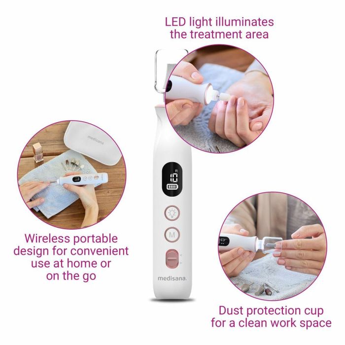 Set de Manicura Medisana 85157 Blanco 3 Set de Manicura Medisana 85157 Blanco 3