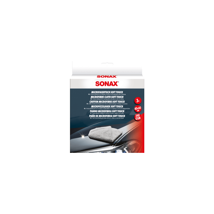 Sonax SX04510000 Paño de Detallado Alto Rendimiento Fibras Muy Suaves Alta Absorción de Agua para Limpieza Sin Rayas
