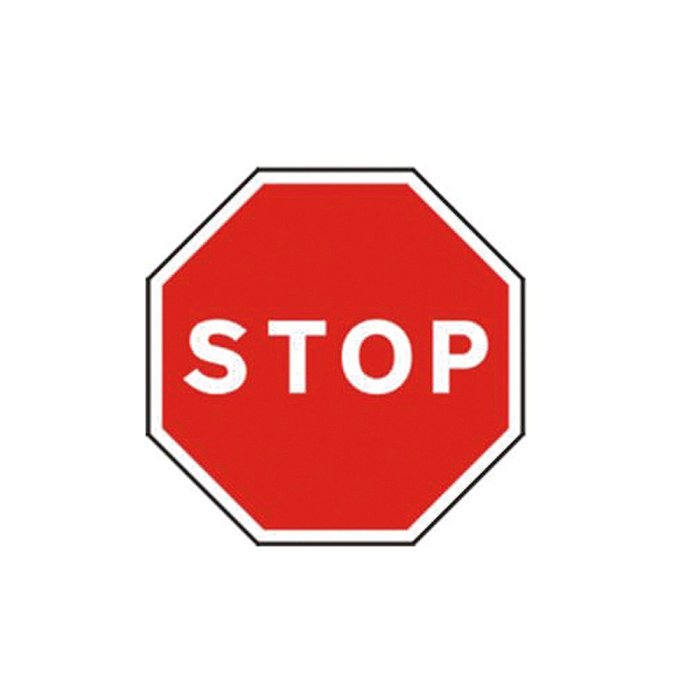 Syssa Señal Vial Stop en Acero Galvanizado 500 mm 1 Syssa Señal Vial Stop en Acero Galvanizado 500 mm 1