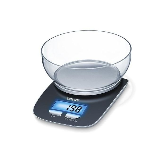 Beurer KS-25 Balanza de Cocina con Bol 1.2L, Pantalla LCD, Función Tara Beurer KS-25 Balanza de Cocina con Bol 1.2L, Pantalla LCD, Función Tara