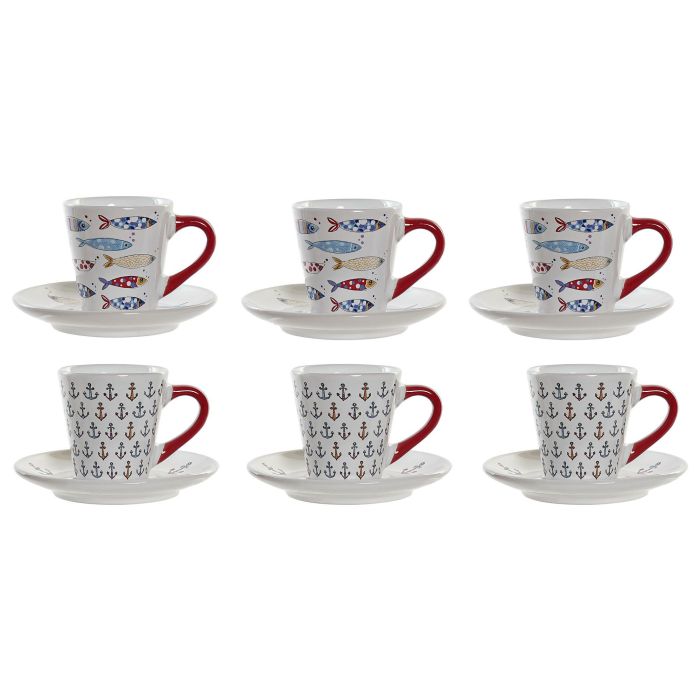 Cafe Mediterraneo DKD Home Decor Multicolor 16 x 28 x 17 cm Set de 6 1 Cafe Mediterraneo DKD Home Decor Multicolor 16 x 28 x 17 cm Set de 6 1