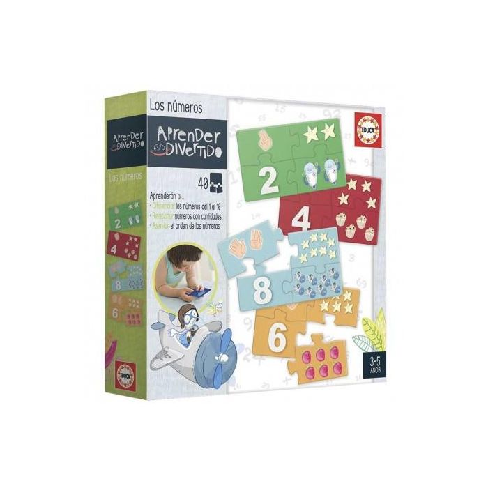 Educa Juego Aprender es Divertido Los Números con 40 Piezas Encajables