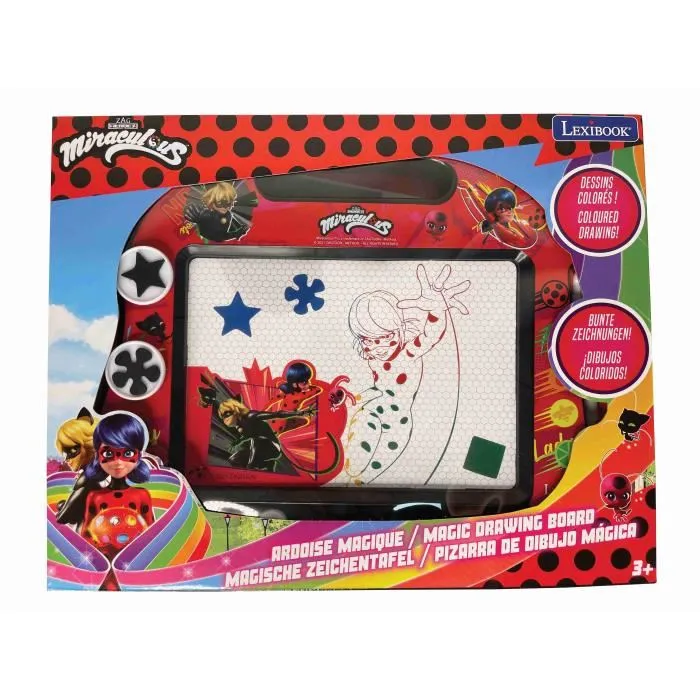 Lexibook LEX1693240886855 Pizarra Mágica A5 con Accesorios Magnéticos y Lápiz, para Niños a partir de 3 Años 2