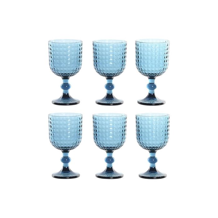 Copa Basicos DKD Home Decor Azul 8.8 x 16.3 x 8.8 cm Set de 6
