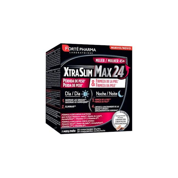 Xtraslim Max 24 Mujer 45+ 60 Comp (30 Dia + 30 Noche) Xtraslim Max 24 Mujer 45+ 60 Comp (30 Dia + 30 Noche)