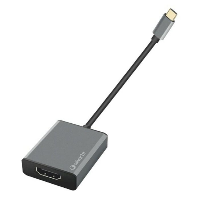 Silver ht Adaptador USB Tipo C a HDMI 4K 60Hz, Compatible con Windows, Apple, Android y DeX