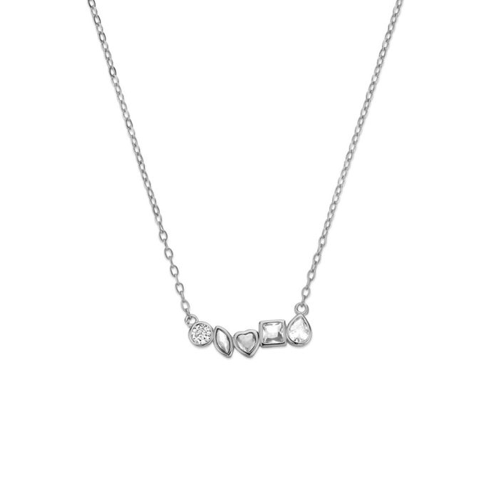 Collar Mujer New Bling 9NB-1570 Plateado Collar Mujer New Bling 9NB-1570 Plateado
