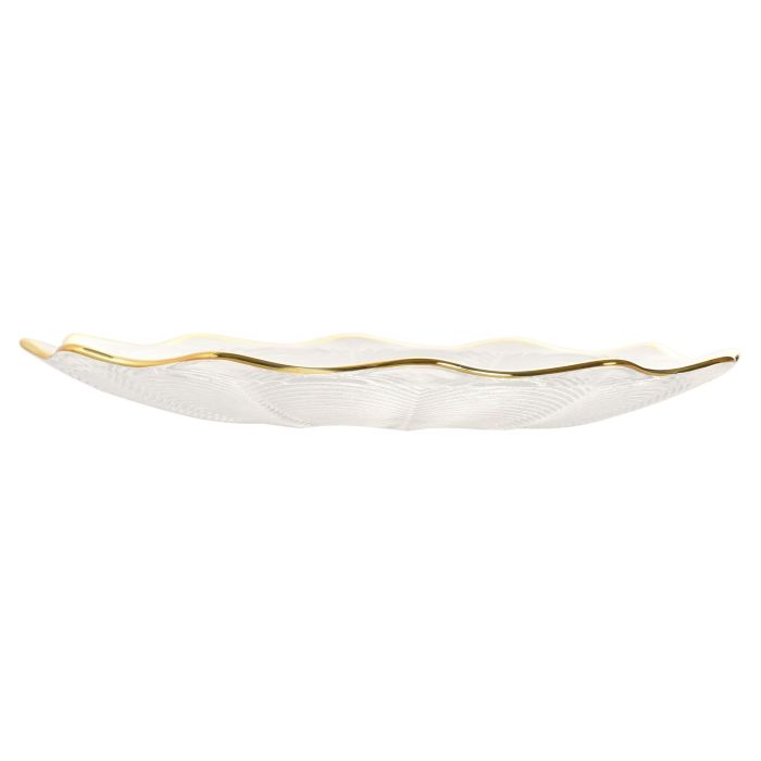Plato Glam DKD Home Decor Transparente Dorado 17.6 x 2 x 17.6 cm (6 Unidades) 3
