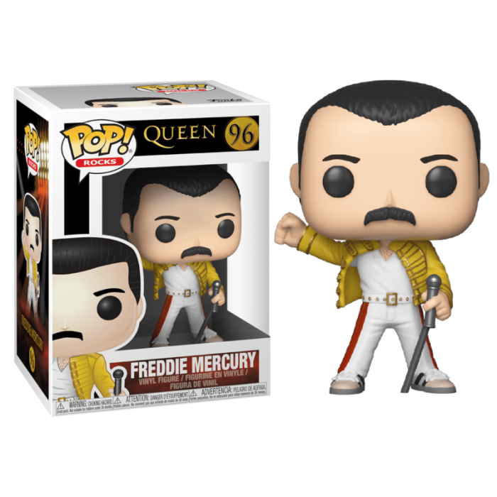 Funko Pop Queen Freddy Mercury Wembley 1986 - Figura de Vinilo de 9 cm con Caja Original 1 Funko Pop Queen Freddy Mercury Wembley 1986 - Figura de Vinilo de 9 cm con Caja Original 1