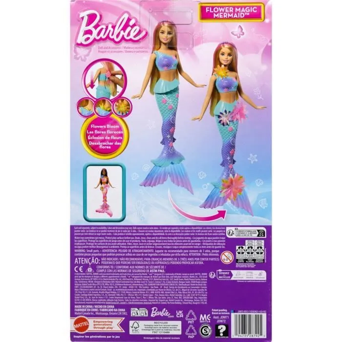 Mattel Muñeca Barbie Sirena Florece Rubia 148 caracteres 2 Mattel Muñeca Barbie Sirena Florece Rubia 148 caracteres 2