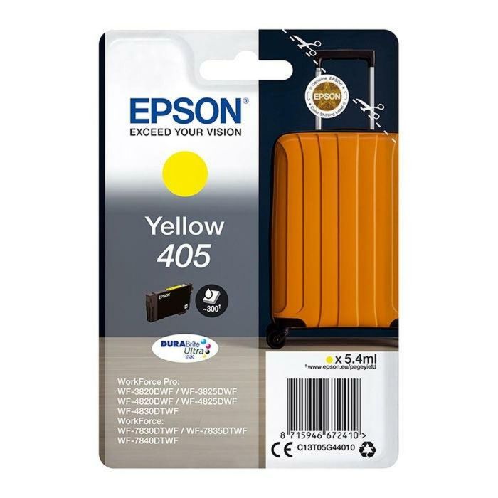 Cartucho de Tinta Original Epson Nº 405 Amarillo (8 Unidades) 1 Cartucho de Tinta Original Epson Nº 405 Amarillo (8 Unidades) 1
