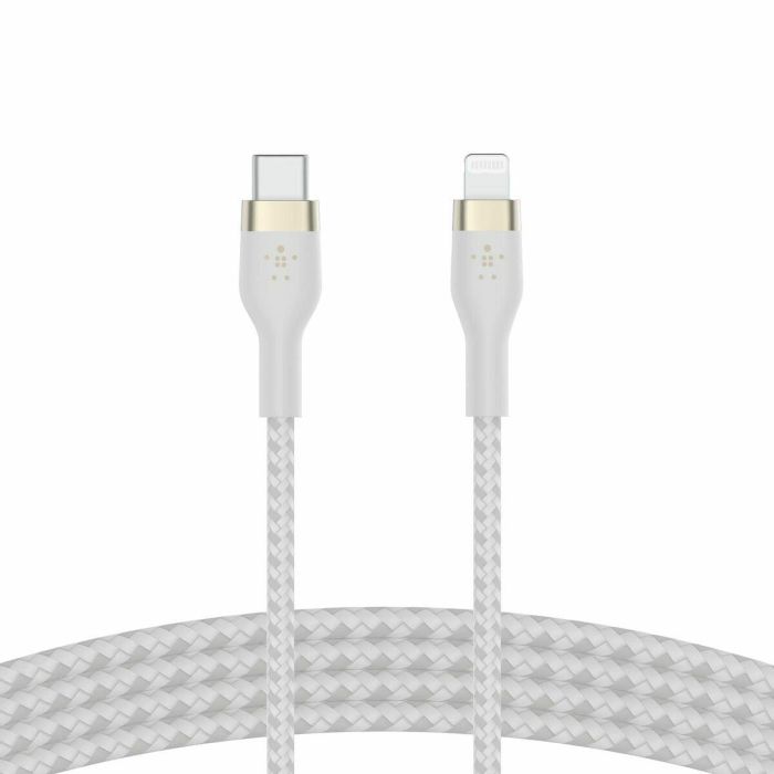 Cable USB-C a Lightning Belkin CAA011BT1MWH 1 m Blanco