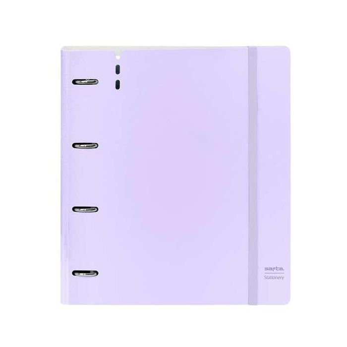 Carpeta Con Recambio Safta Din A4 Cuadro 5 mm Polipropileno Foam 4 Anillas 35 mm Lila Carpeta Con Recambio Safta Din A4 Cuadro 5 mm Polipropileno Foam 4 Anillas 35 mm Lila