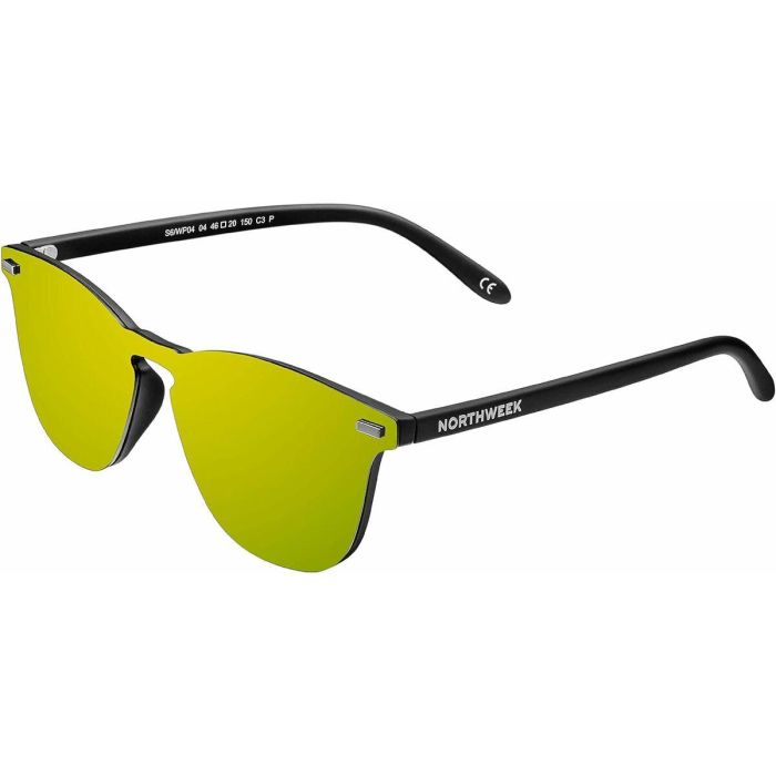 Northweek Gafas de Sol WALL PHANTOM Polarizadas UV400 Unisex Diseño Phantos para Adultos con Montura Matte Black y Lente Oro Northweek Gafas de Sol WALL PHANTOM Polarizadas UV400 Unisex Diseño Phantos para Adultos con Montura Matte Black y Lente Oro